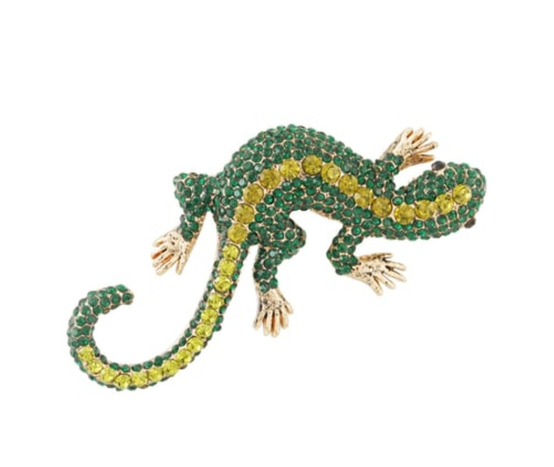 Broche salamander big roze