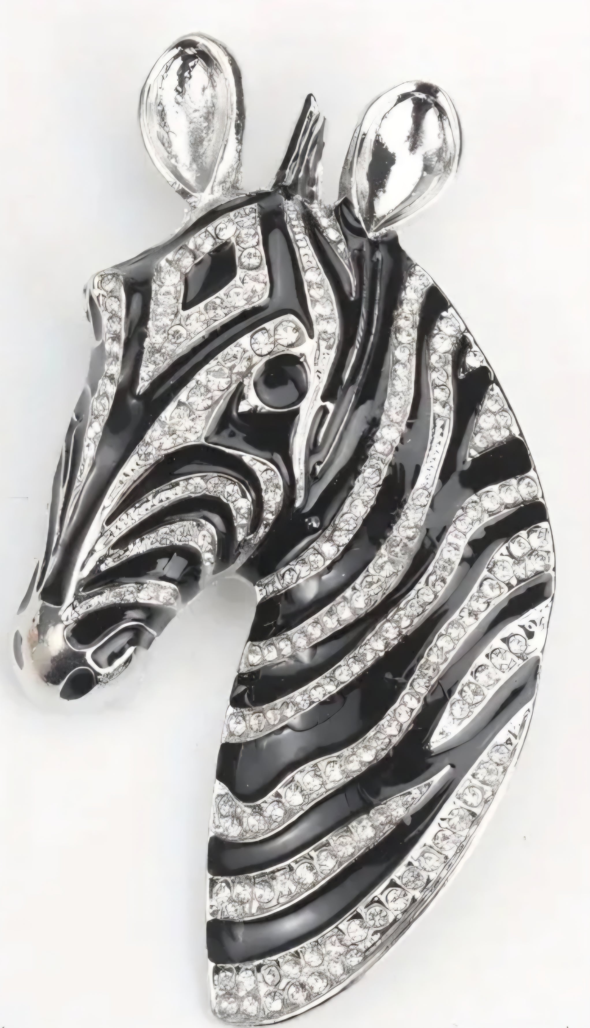 Broche zebra