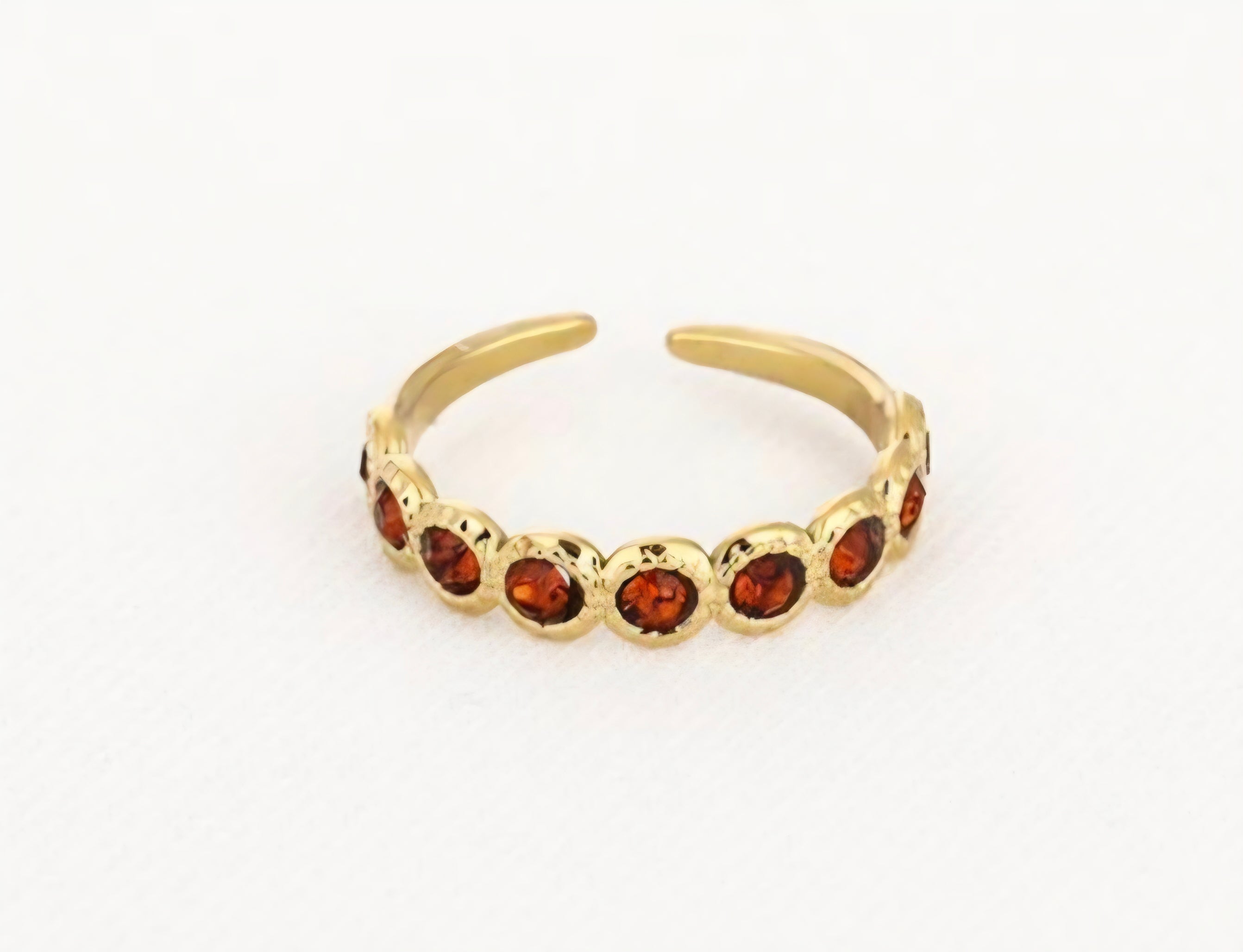 Ring bordeaux- verstelbaar- Stainlesssteel