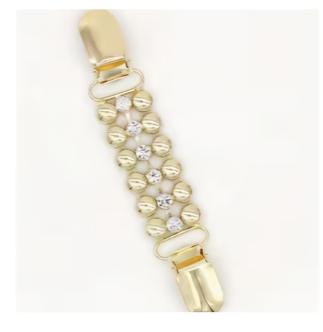 Vestsluiting shine - goud- Strassteentjes