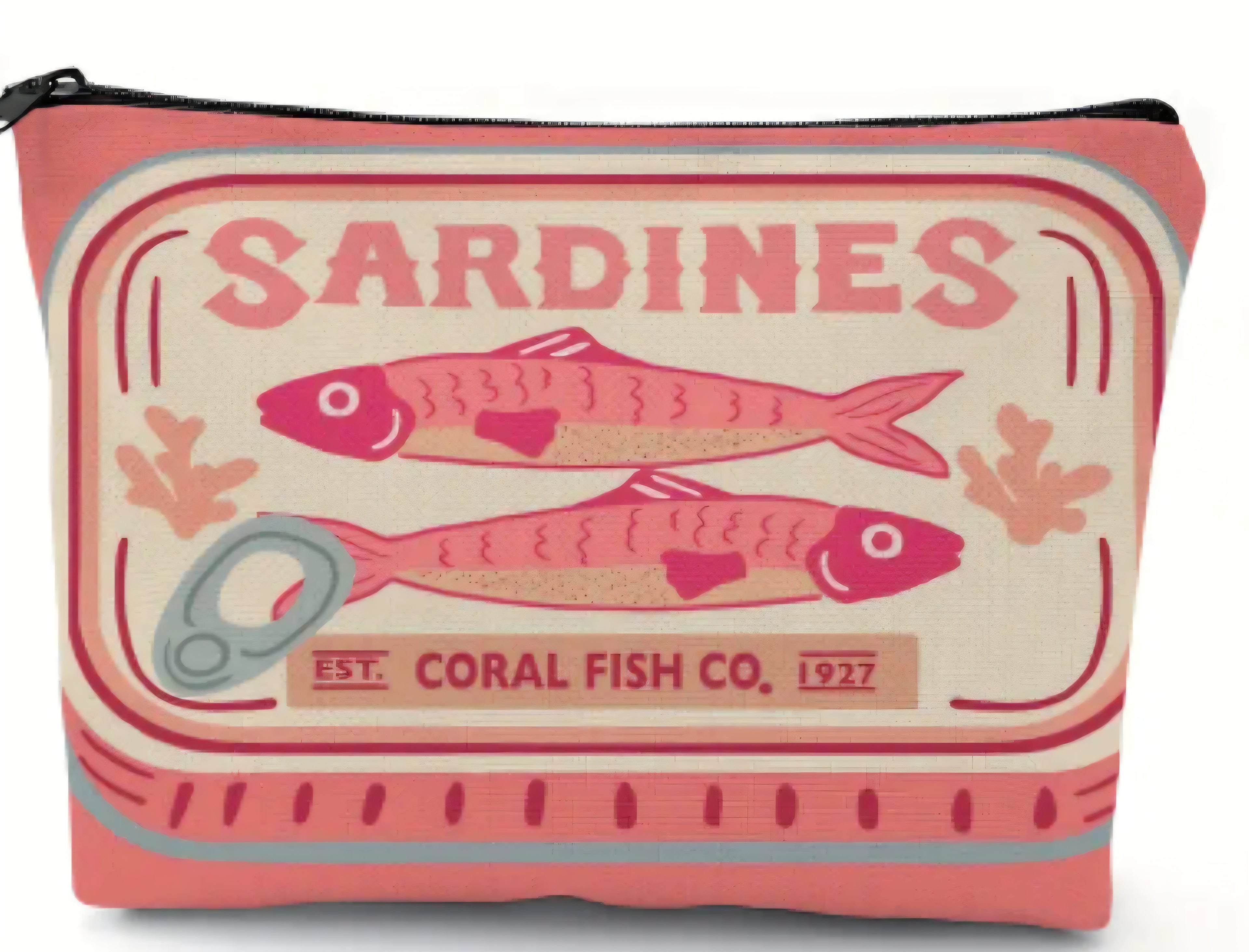 Make-up tas sardientjes roze