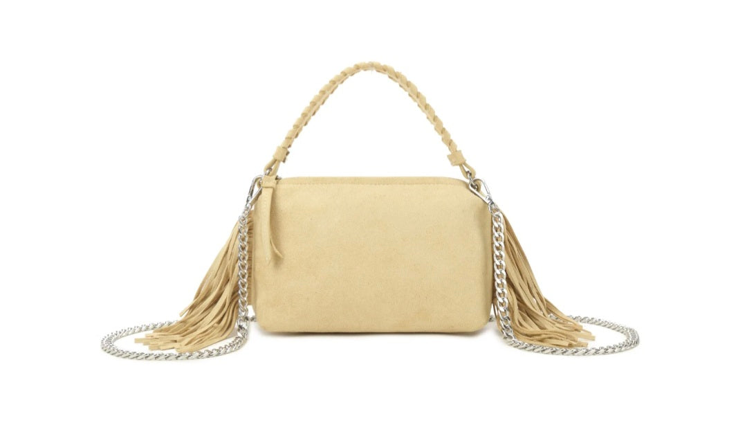 Giuliano Kunstlederen suede handtas