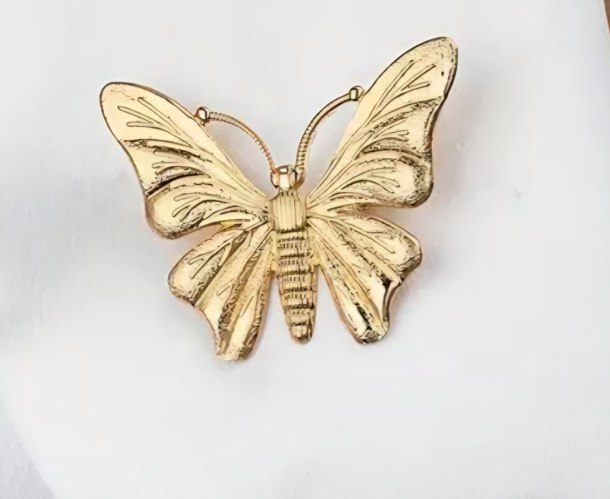 Broche vlinder goud
