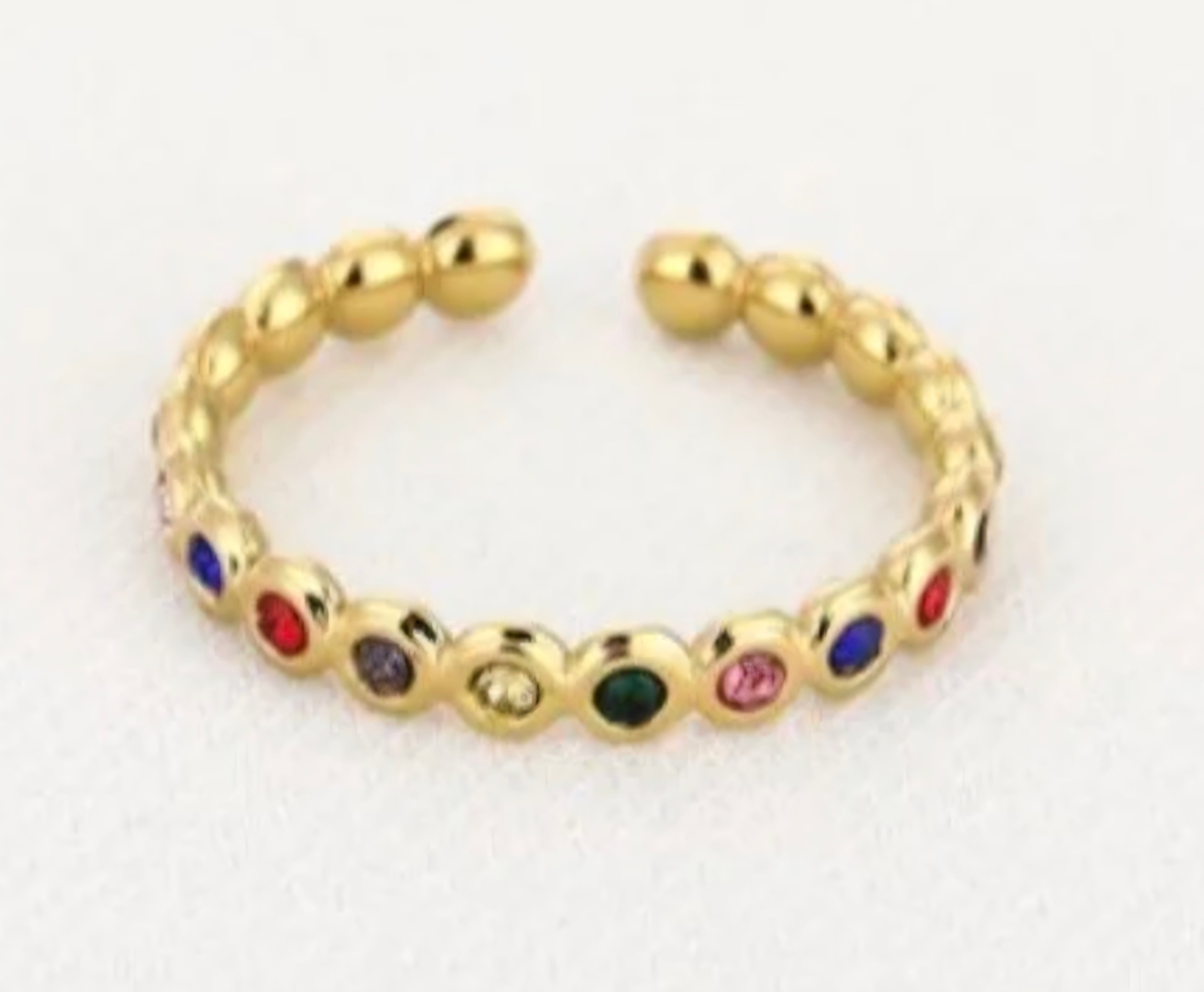 Rainbow ring- verstelbaar- Stainlesssteel