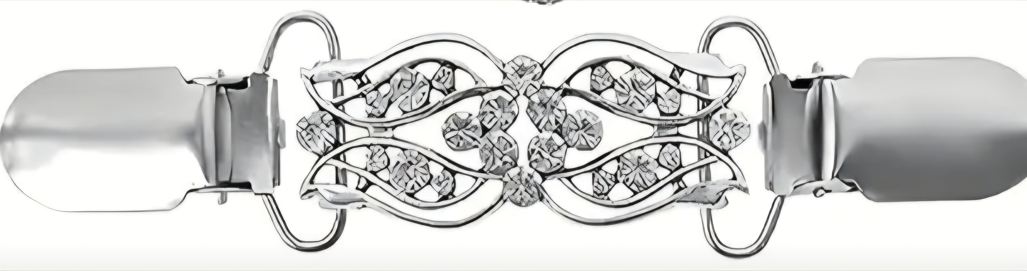 Vestsluiting- zilver- strassteentjes- naomi