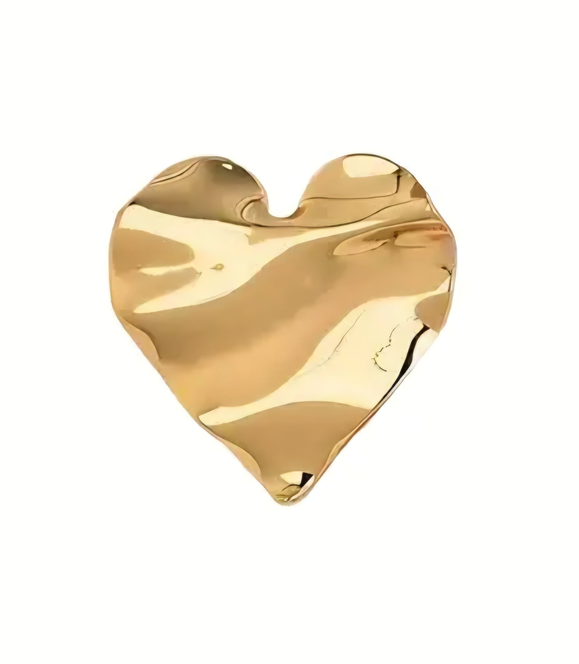 Broche kreukels hart goud