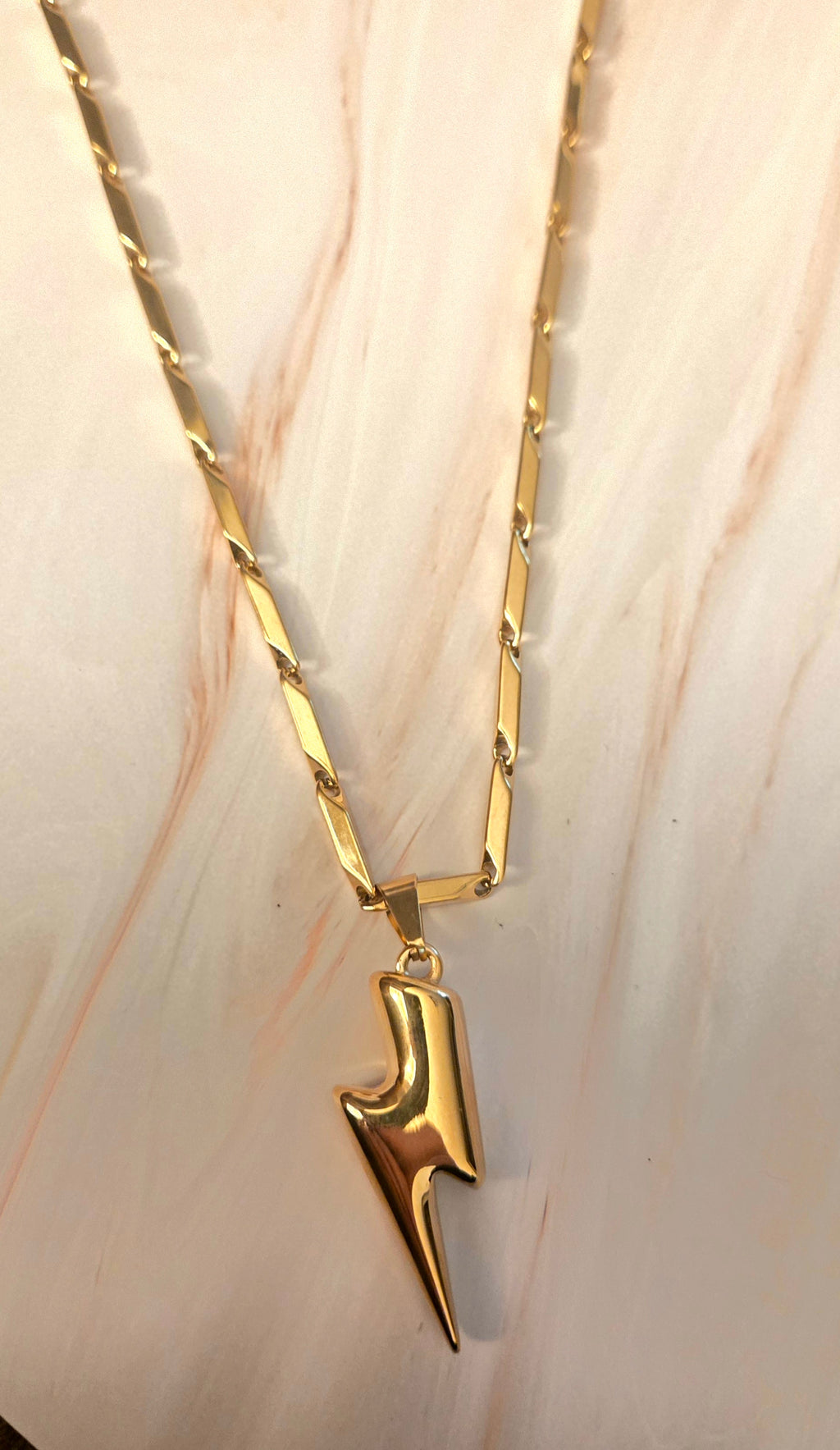 Ketting 60cm bliksem - Stainlesssteel